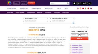 
                            4. Scorpio Man - Astrology Zodiac Signs