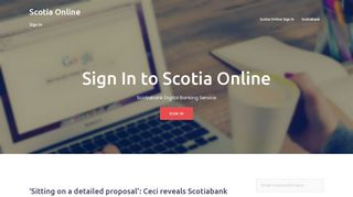 
                            5. Scotia Online – Sign In