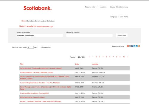 
                            7. Scotiabank Careers Login - Scotiabank Jobs
