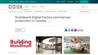 
                            10. Scotiabank Digital Factory commences ... - Canada Newswire