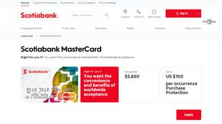 
                            3. Scotiabank MasterCard