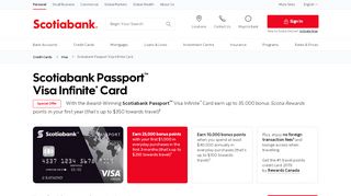 
                            10. Scotiabank Passport Visa Infinite Card