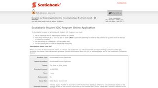 
                            3. Scotiabank Student GIC Programme Application - GIC Account Set-Up