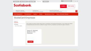 
                            2. ScotiaCard Empresas - Scotiabank Perú