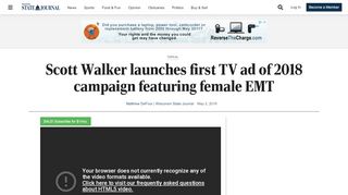 
                            13. Scott Walker launches first TV ad of 2018 campaign featuring female ...