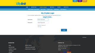 
                            3. Scottish Citylink - Login