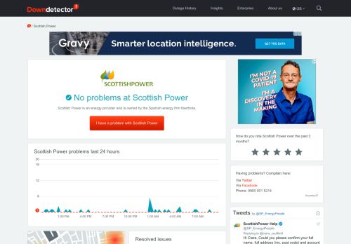 
                            8. Scottish Power down? Current outages and problems. | Downdetector