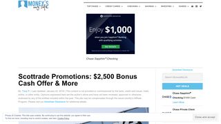 
                            7. Scottrade Promotions: $2,500 Bonus Cash Offer & More