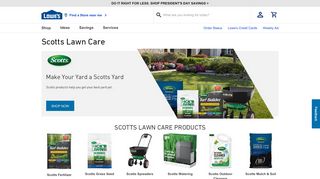 
                            12. Scotts at Lowe's: Lawn Care