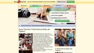 
                            7. Scout-Test des IT Sofort-Service Basic der Telekom - - Feierabend.de