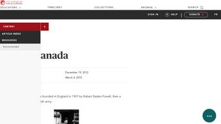 
                            12. Scouts Canada | The Canadian Encyclopedia