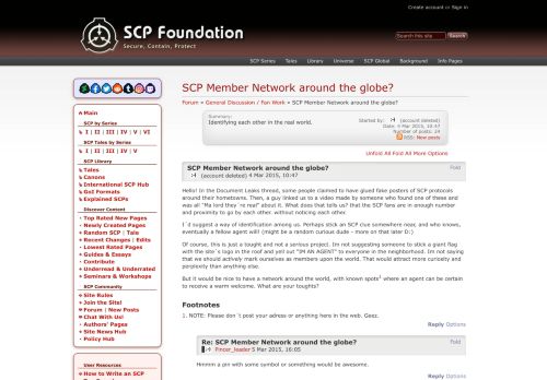 
                            4. SCP Member Network around the globe? - SCP Foundation