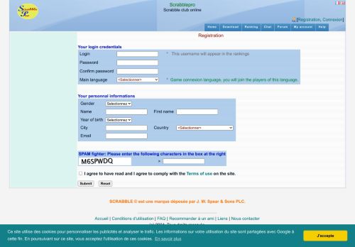 
                            9. Scrabblepro registration - Scrabble club online