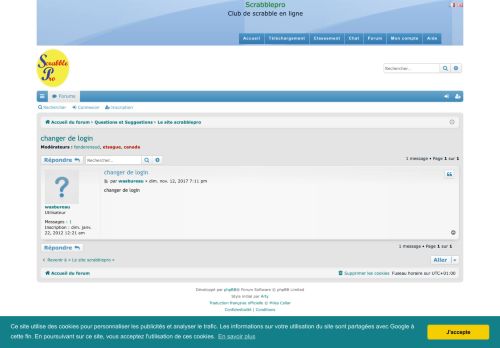 
                            3. scrabblepro :: Voir le sujet - changer de login