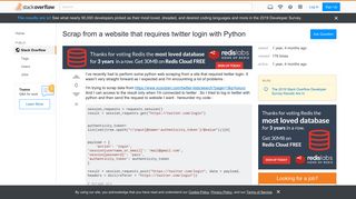 
                            8. Scrap from a website that requires twitter login with Python ...