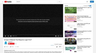 
                            6. Scrape A Website That Requires Login First? - YouTube
