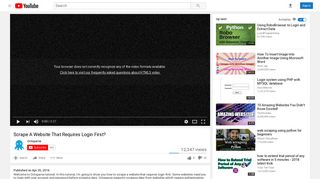 
                            5. Scrape A Website That Requires Login First? - YouTube