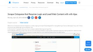 
                            1. Scrape Octoparse that Requires Login and Load Web Content with ...