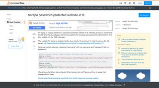 
                            8. Scrape password-protected website in R - Stack Overflow
