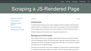 
                            5. Scraping a JS-Rendered Page