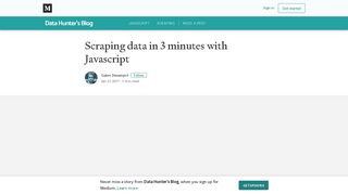 
                            12. Scraping data in 3 minutes with Javascript – Data Hunter's Blog ...