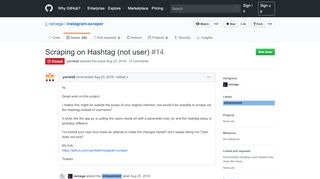 
                            3. Scraping on Hashtag (not user) · Issue #14 · rarcega/instagram ...