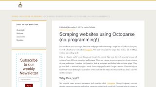 
                            13. Scraping websites using Octoparse (no programming!) - Qxf2 blog