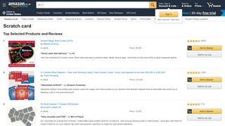 
                            8. Scratch card: Amazon.co.uk