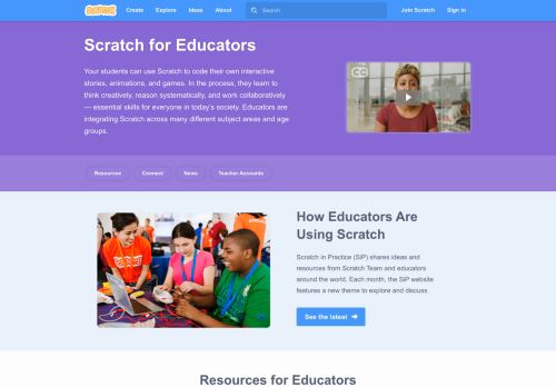 
                            4. Scratch - Educators