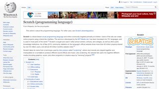 
                            6. Scratch (programming language) - Wikipedia
