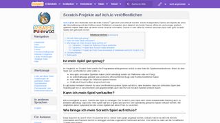 
                            13. Scratch-Projekte auf itch.io veröffentlichen – Das deutschsprachige ...