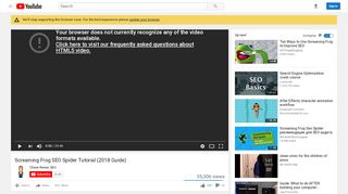 
                            8. Screaming Frog SEO Spider Tutorial (2018 Guide) - YouTube