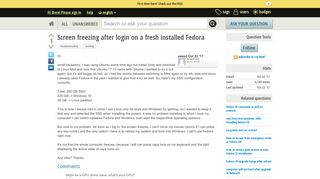 
                            11. Screen freezing after login on a fresh installed Fedora - Ask ...