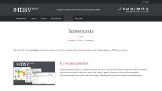 
                            12. Screencasts – MSVplus Musikschulverwaltung