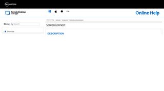 
                            11. ScreenConnect - Remote Desktop Manager
