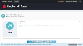 
                            11. Screenly Root login ? - Allgemeine Software - Deutsches Raspberry ...