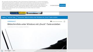 
                            11. Screenshot: Bildschirmfoto unter Windows mit „Druck“-Taste erstellen