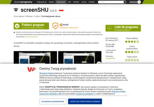 
                            2. screenSHU 3.0.5 - dobreprogramy