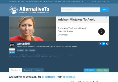 
                            9. screenSHU Alternatives and Similar Software - AlternativeTo.net