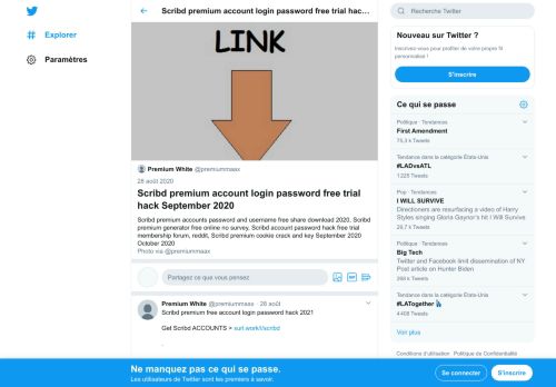
                            8. Scribd premium account email password free trial hack February 2019