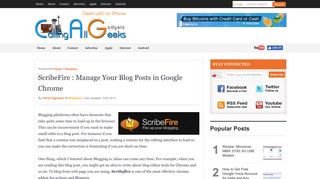 
                            4. ScribeFire: Manage Your Blog Posts in Google Chrome