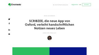 
                            4. SCRIBZEE verleiht Notizen neues Leben | Evernote | Evernote-Blog