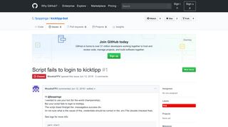 
                            8. Script fails to login to kicktipp · Issue #1 · fpoppinga/kicktipp-bot · GitHub