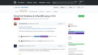 
                            6. Script full Grafana & InfluxDB setup · Issue #366 · openhab ... - GitHub