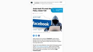 
                            7. Script Hack FB untuk Membuat Login Palsu, Cobain Yuk! - BBM News ...