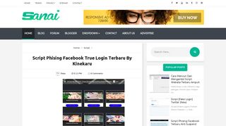 
                            12. Script Phising Facebook True Login Terbaru By Kinekaru | Kinekaru