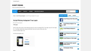 
                            4. Script Phising Instagram True Login - Script Pesing