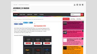 
                            5. Script Phising PB Garena True Login Real September 2016 ...