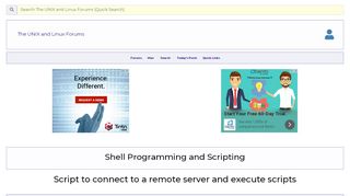 
                            4. Script to connect to a remote server and execute scripts - Unix.com
