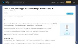 
                            8. Script to Delay and Stagger the Launch of Login Items Under OS X